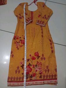 Beautiful Yellow Suit With Duppatta