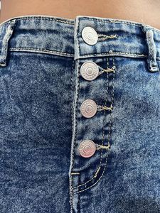 Denim A-Line Mini Skirt