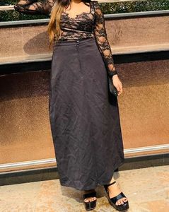 Fluffy Full Length High Waist Skirt