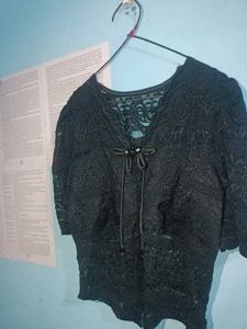 Elegant Black Lace Top