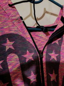 Pink Full Zip Hoodie