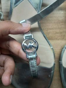 Silver Michael Kors Sandals