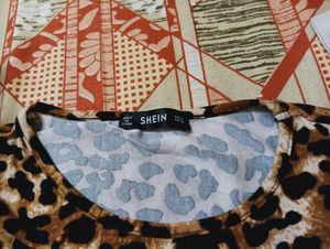 Shein Leopard Print Crop Top
