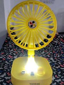 Cute Yellow Mini Fan - Rechargeable❤️