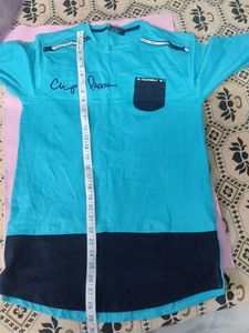 Blue Tshirt With Full Sleeves