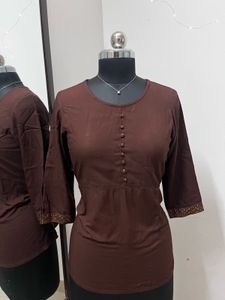 Brown Short Kurti