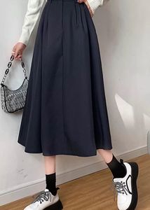 Lulu&amp;sky Pleated A-line Midi Skirt