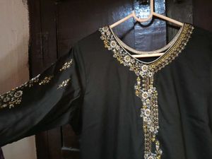 Black Embroidered Salwar Kameez.