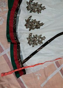 White Net Design  Kurti