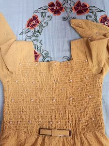 Elegant Yellow Ethnic Gown