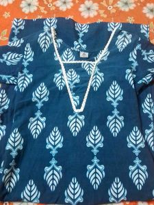 Blue Printed Kurta
