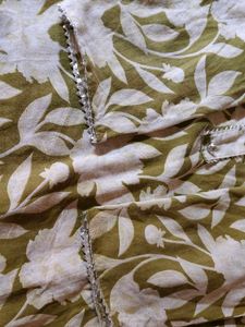 Green Floral Print Tunic Top