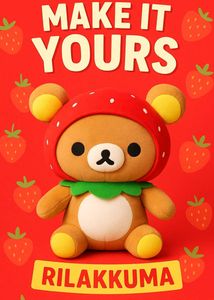 Rilakkuma Strawberry Plush Plusie