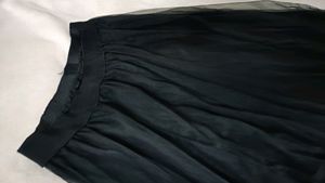 Beautiful Below Knee Length Skirt With Net Fabric.