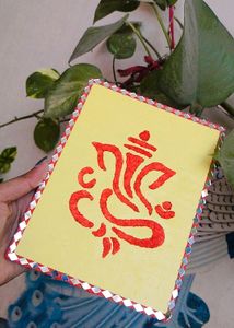 Ganpati Textured Art 🧡