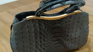 Stylish Alligator Skin Handbag
