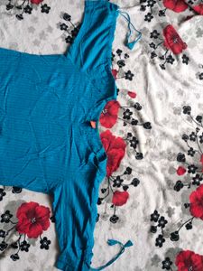 Colorful Lightblue Blue Kurta