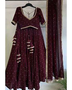 Elegant Brown Lehenga Choli Set ✨