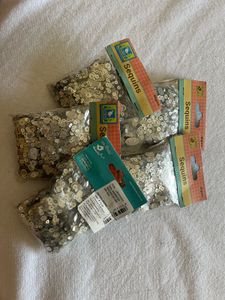 Assorted Silver Sequins Packs