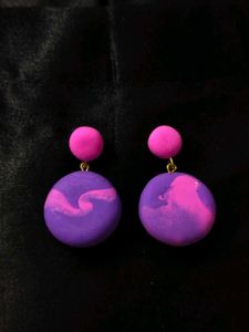 Swirl Clay Earrings