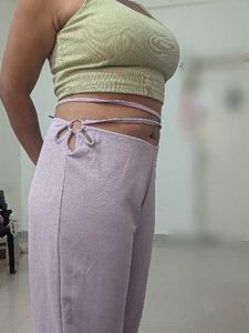 Lilac Flared Trousers
