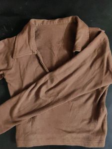 Brown Crop Top