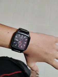 Sleek Black Wrist Watch