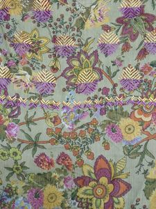 Beautiful Floral Kurta Margin Inside Inner Attach