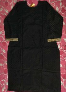 Elegant Black Printed Kurta