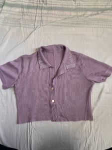 Cute Cropped Knit Top