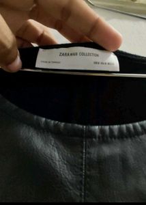 ZARA Leather Tank Top