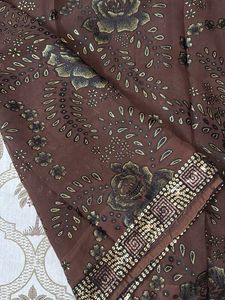 Heavy Brown Sequin Work Saree