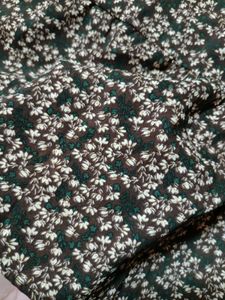 BROWN FLORAL MAXI DRESS