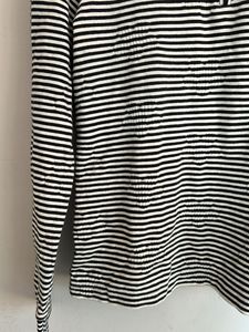 Striped Quarter Zip Pullover