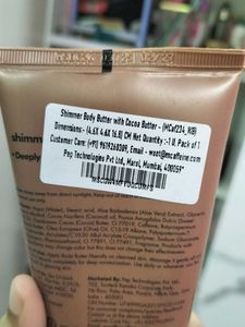 mCaffeine Shimmer Body Butter