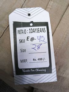 E@42 Size-28 (Sale) Latest Ladies high waist Jeans