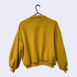 Zara Yellow Bomber Jacket