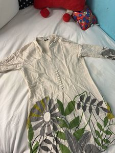 Floral Print Short Kurti