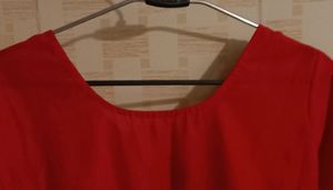 Red &amp; Gold Embellished Kurti
