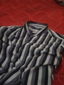 Striped Button-Down Shirt