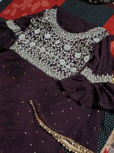 suit with dupatta plazo