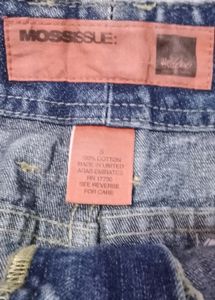 Denim Blue Stone Washed Skirt For Women (30)