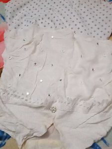 White Embellished Top