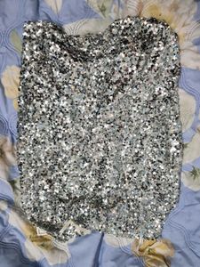heavy beaded imported sequin top💕🤍🩶