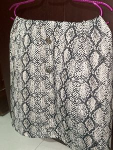 Snakeskin Print Midi Skirt Dubai Max