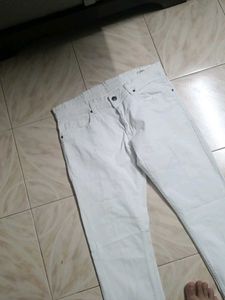 Never Used White Straight Jeans