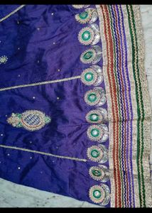 Elegant Purple Lehenga Skirt