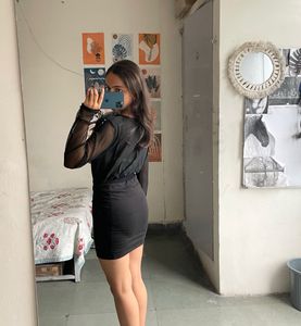 Elegant Black Sheer Top