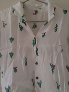 Brand New White Crop Shirt