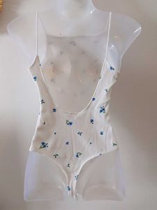 H&amp;M Floral Print Bodysuit